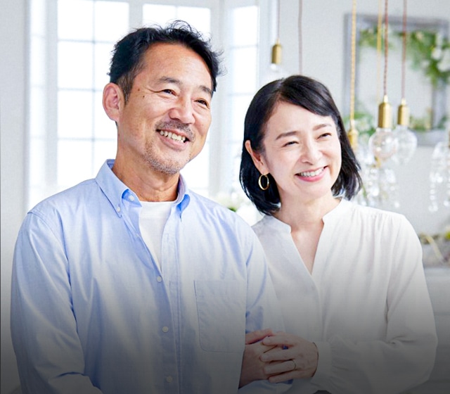 笑顔のご夫婦